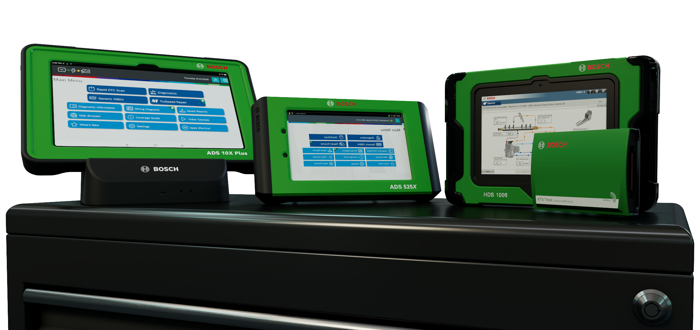 Compare a Bosch ADS 525X, ADS 625X, or 3824A ESI[truck] to your current scan tool for 30 days.