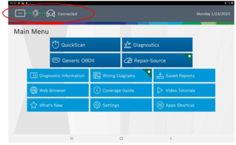 Tablet / VCI / Vehicle - Communication Improvements